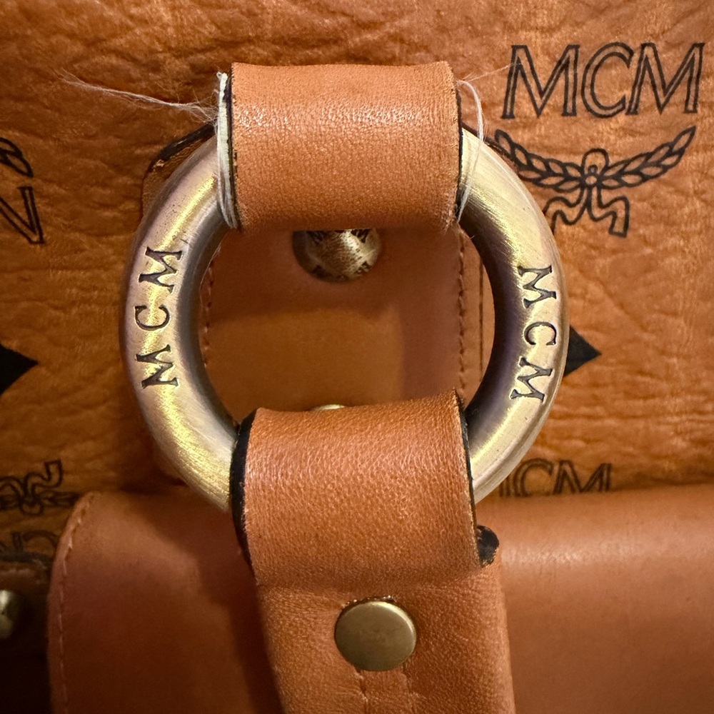MCM Brown Leather Shoulder Bag - Picture 9 of 14
